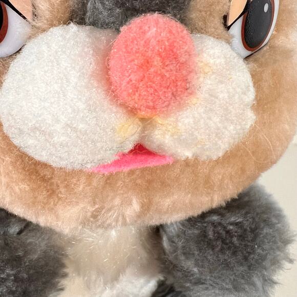 Disney Thumper Rabbit Plush Vintage 80s Bambi Knickerbocker 11” - Picture 7 of 9